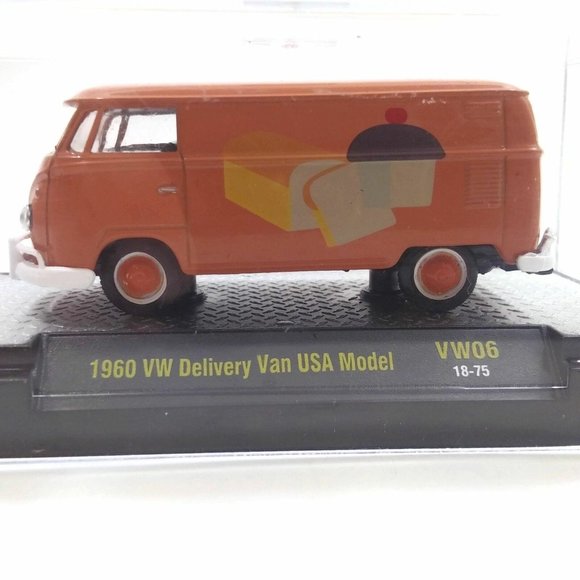 1960 WW Delivery Van USA Model Orange Volkswagen Collectible Cars Collection - Picture 2 of 7
